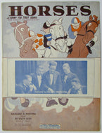 1936 Original Horse - A Funny Fox Trot Song PVG Sheet Music - Richard A Whiting