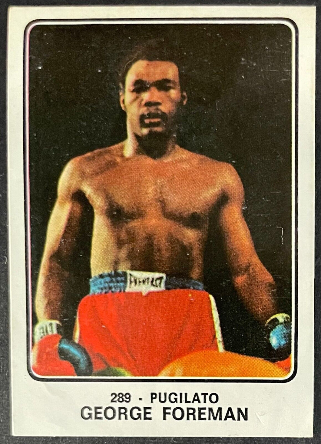1973 George Foreman Panini Campioni Dello Sport Boxing Rookie Card #289 Boxer