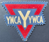 1940's Vintage YMCA Y YWCA Triangle Patch Crest Old Vtg Crest