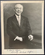 Richard Rodgers Autographed Vintage Type 1 Photo Songwriter Producer LOA JSA