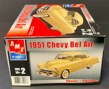 Load image into Gallery viewer, AMT ERTL 1951 Chevy Bel Air Scale 1:25 Model Car Kit Vintage Automobile
