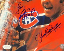 Load image into Gallery viewer, Larry Robinson + Yvan Cournoyer Autographed NHL Hockey Montreal Photo Signed JSA
