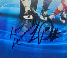 Load image into Gallery viewer, 2009 Hockey Hall of Fame Poster Autographed Signed Hull Lamoriello Robitaille
