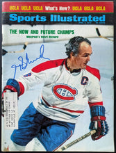 Load image into Gallery viewer, 1973 Henri Richard Autographed Sports Illustrated Signed Montreal Canadiens HOF
