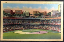 Load image into Gallery viewer, 1930&#39;s Polo Grounds Baseball Stadium Postcard MLB Home Of The New York Giants
