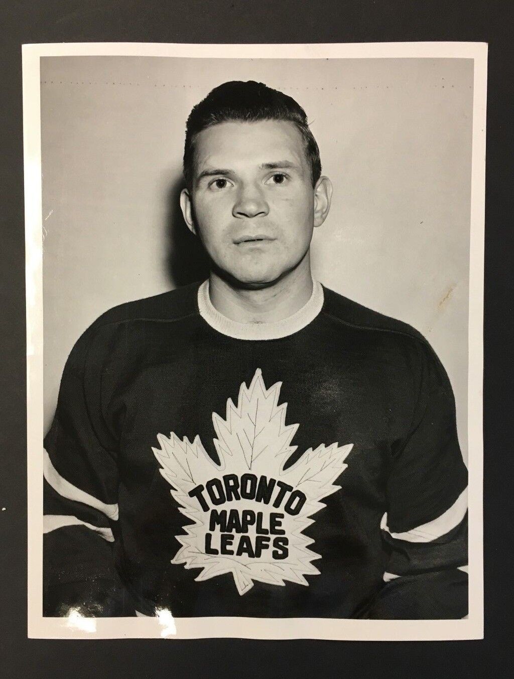 1954 Turofsky Photo Toronto Maple Leafs Hall Of Fame Hockey Player Harry Lumley