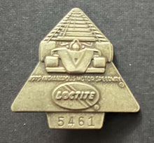 Load image into Gallery viewer, 1979 Indy 500 Pit Pass Pinback Loctite Auto Racing Vintage Rick Means

