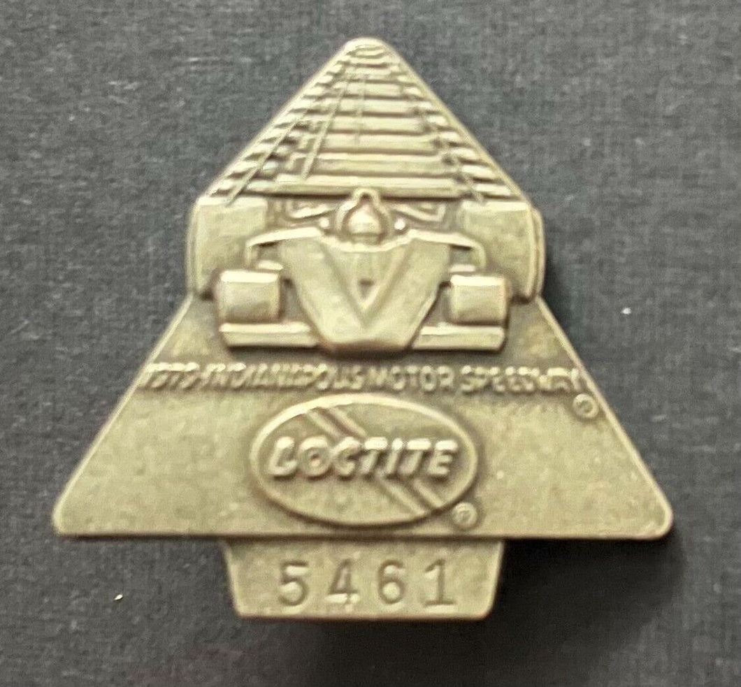 1979 Indy 500 Pit Pass Pinback Loctite Auto Racing Vintage Rick Means