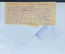 Load image into Gallery viewer, 1958 United Press Photo Joe DiMaggio Type 1 Original Paper Captions Yankee
