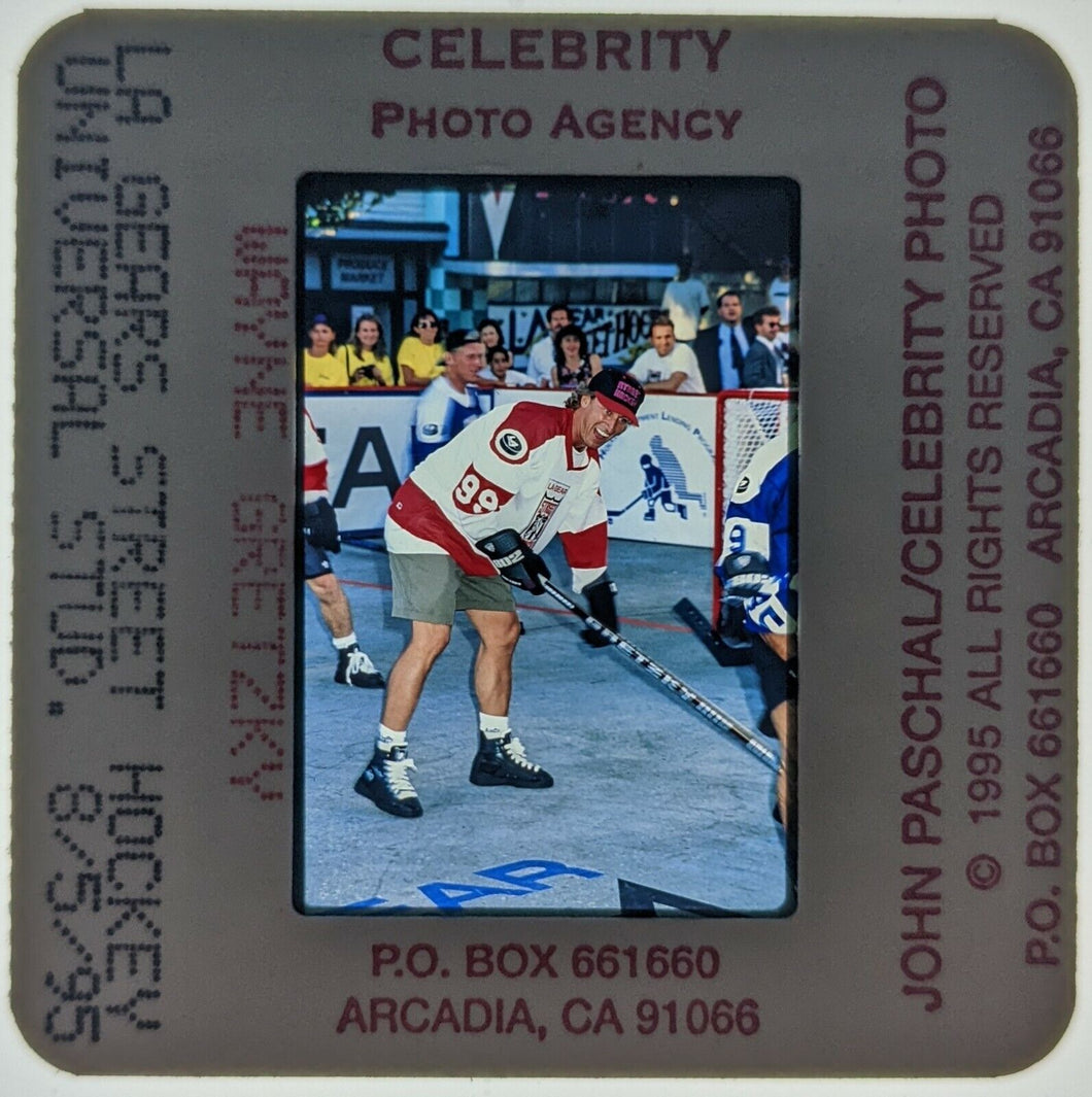 1995 Wayne Gretzky 35mm Slide John Pascal Original Photo Street Hockey VTG NHL