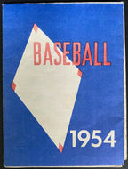 1954 MLB Baseball Schedule AL NL IL AA Leagues Crown Life Insurance Vintage