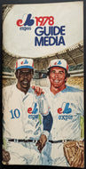 1978 Vintage MLB Baseball Montreal Expos Media Guide Organizational Record Book