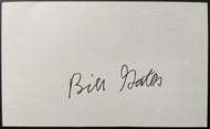 Bill Gates Signed Index Card Microsoft Computer Pioneer Autographed JSA LOA