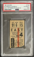 1961 Boxing Ticket Patterson vs McNeeley Maple Leaf Gardens Fight Toronto PSA