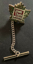 Load image into Gallery viewer, c1900&#39;s Canada Grand Trunk Railroad Tie-Tack Railway Historical Pin + Cap
