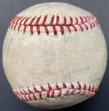 Load image into Gallery viewer, 1951 Cleveland Indians Team Stamped Facsimile Autographed Baseball MLB Vintage
