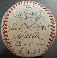 1997 Atlanta Braves Team Signed Rawlings Baseball 23 Autos Maddux Smoltz JSA LOA