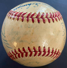 Load image into Gallery viewer, 1951 MLB All Stars + Attendees Multi Signed Autographed Baseball x25 Ty Cobb JSA
