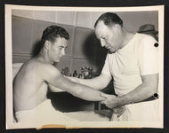 1946 Ted Williams Type 1 Press Photo Receiving Treatment Boston Red Sox MLB
