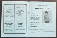 Load image into Gallery viewer, 1986 Gorman`s Gym Old Fashion Club Fights Program Boxing Don Curry Vintage Rare
