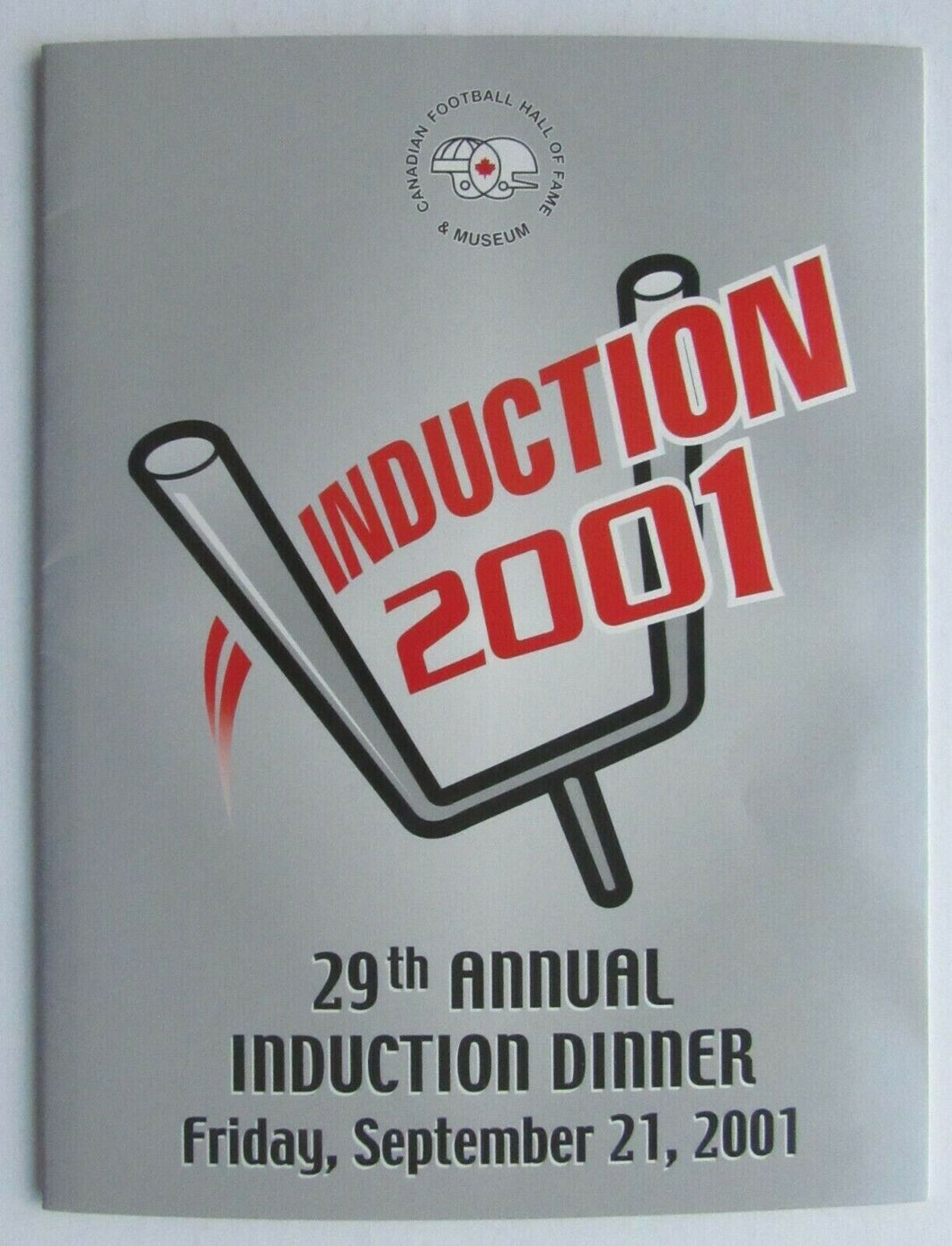 2001 29th Canadian Football Hall Of Fame Induction Dinner Program Warren Moon