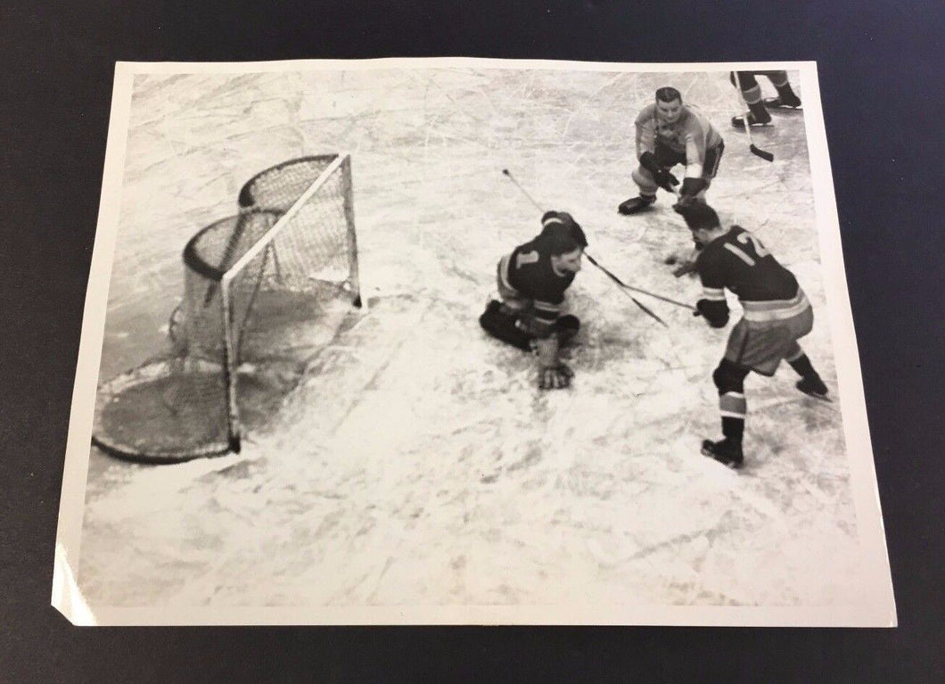 1938 New York Americans vs NY Rangers Wire/Press Hockey PHOTO 4-OT Playoffs