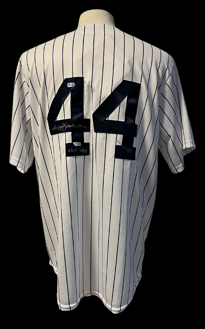 Reggie Jackson Autographed New York Yankees Jersey HOF 1993 Fanatics + –  Glory Days Sports