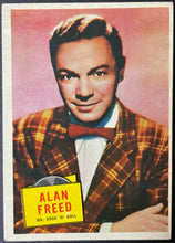 Load image into Gallery viewer, 1957 Topps Hit Stars Trading Card Alan Freed #62 Non Sports Vintage
