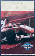 2004 F1 United States Grand Prix Ticket Stub Indianapolis Motor Speedway VTG
