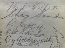 Load image into Gallery viewer, 1936-37 Vintage Signed NHL Hockey 16 Boston Bruins 8 Hall Of Famers Autographed
