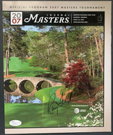 2007 Masters Program Raymond Floyd Autographed Signed PGA Golf Augusta JSA VTG