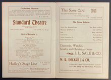 Load image into Gallery viewer, Very Rare 1900 Dawson Hockey League Vintage Two Game Program Full Lineups Vtg
