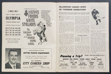 Load image into Gallery viewer, 1964 Olympia Stadium NHL Stanley Cup Finals Game 3 Program Detroit vs Toronto
