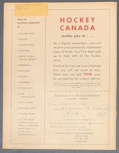 Load image into Gallery viewer, 1963 Hockey Canada Magazine Vintage Sports Publication NHL Original 6
