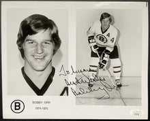 Load image into Gallery viewer, Bobby Orr Autographed Signed Team Issued Photo Boston Bruins NHL Hockey VTG JSA
