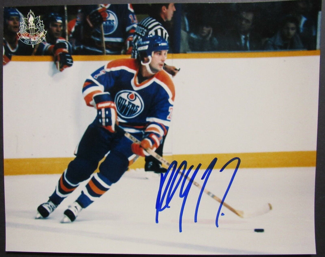 Paul Coffey #77 Autographed Hockey Hall of Fame Photo NHL Signed Oilers