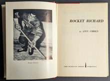 Load image into Gallery viewer, 1963 Maurice Rocket Richard Autographed Hardcover Book Montreal Canadiens JSA
