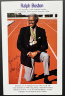 Ralph Boston USA Track Star Autographed Signed Photo Summer Olympics Vintage