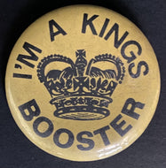 Vintage NHL Hockey Los Angeles Kings Fan Club Booster Pinback Button Vtg LA Pin