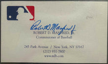 Load image into Gallery viewer, Robert Manfred Commissioner Baseball Signed Autographed Business Card Beckett
