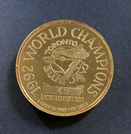 1992 Toronto Blue Jays World Series Ltd Ed 49/99 VIP 1 Oz Gold Coin MLB Baseball