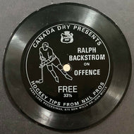1960's Ralph Backstrom On Offence Canada Dry Promo Record LP Vintage Hockey