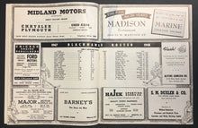Load image into Gallery viewer, 1947 Chicago Stadium NHL Hockey Program Blackhawks vs New York Rangers Conacher
