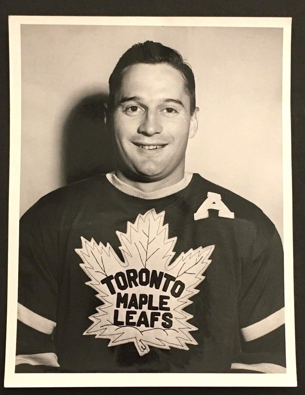 1953 Toronto Maple Leafs Jim Thomson Turofsky Photo Vintage Hockey NHL