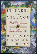 1996 Signed First Lady Hillary Clinton It Takes A Village Book Autographed JSA