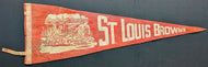 1940's St. Louis Browns Vintage MLB Baseball Pennant Defunct Team Rare