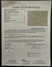 Load image into Gallery viewer, 1965 Jacqueline Kennedy Autographed Signed Handwritten Letter JSA LOA Vintage
