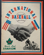 Load image into Gallery viewer, 1942 Maple Leaf Stadium Baseball Program Maple Leafs vs Montreal Royals Vintage

