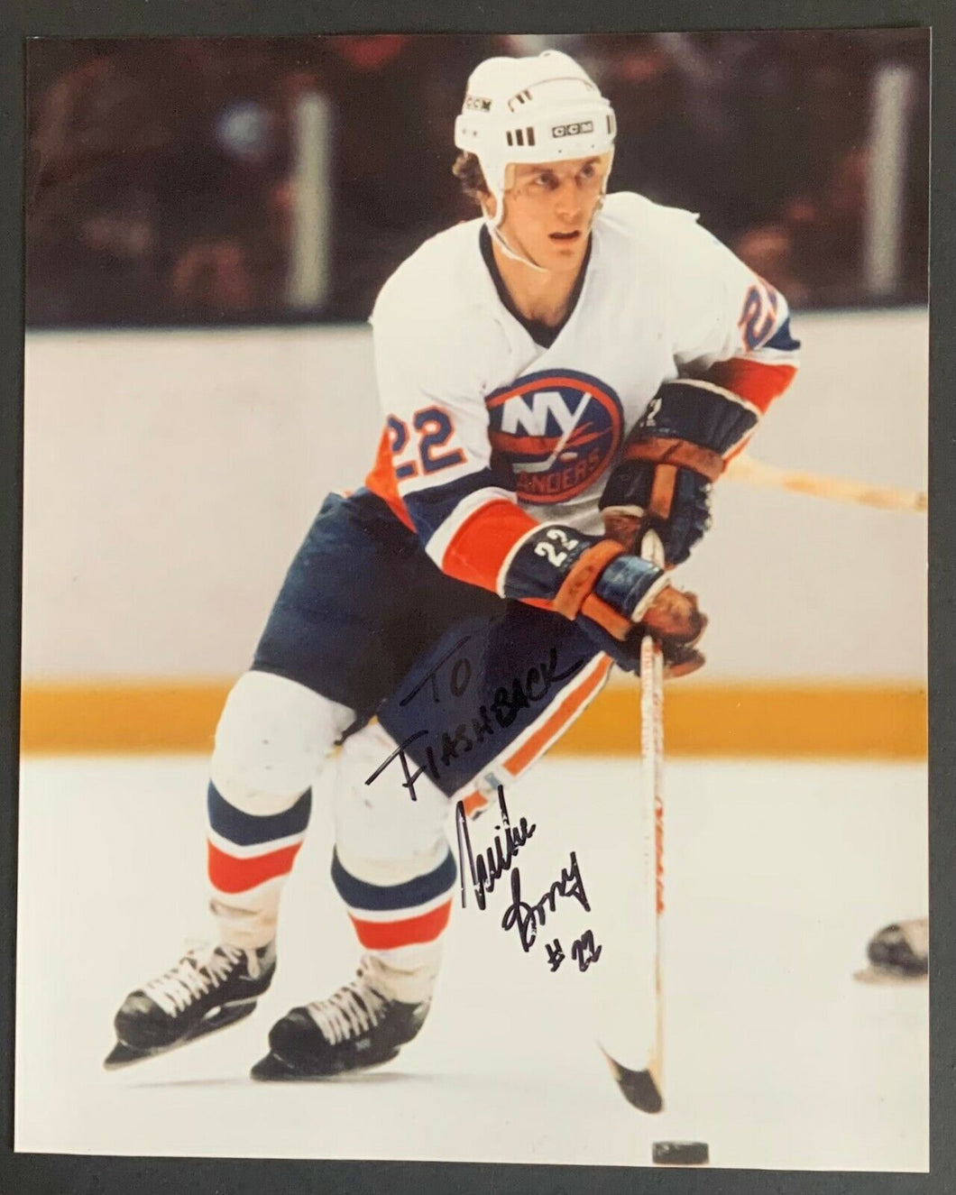 Mike Bossy Autographed Photo Signed New York Islanders NHL Hockey