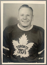 Load image into Gallery viewer, 1958 Johnny Bower Type 1 Turofsky Photo NHL Toronto Maple Leafs Hockey LOA VTG
